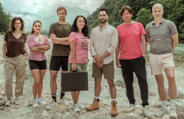 Pia Douwes, Iris Frederix, Ronald Mulder, Mischa Blok, Freek Bartels, Steven Kazan en Arno Kantelberg