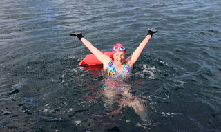 Jules and Greg's wild swim