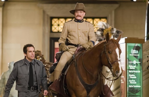 Ben Stiller en Robin Williams in Night at the Museum