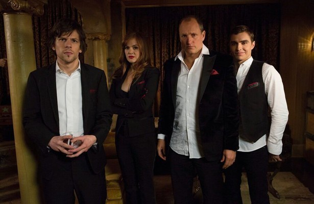 Jesse Eisenberg, Isla Fischer, Woody Harrelson en Dave Franco in Now You See Me
