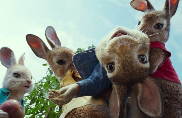 Still uit familiefilm Peter Rabbit