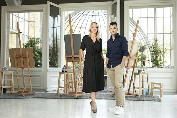 Portret van Floortje in Sterren op het doek