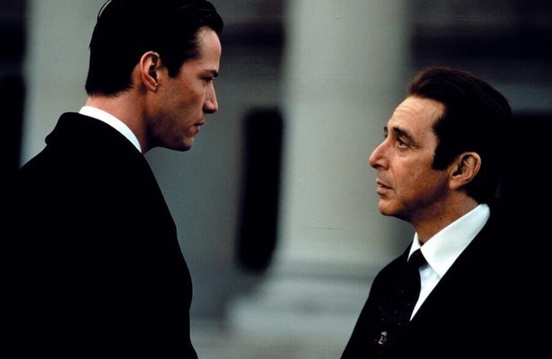 Keanu Reeves en Al Pacino in The Devil's Advocate