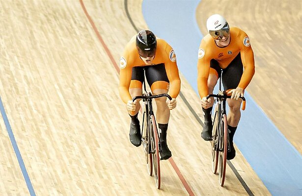 Harrie Lavreysen en Jeffrey Hoogland