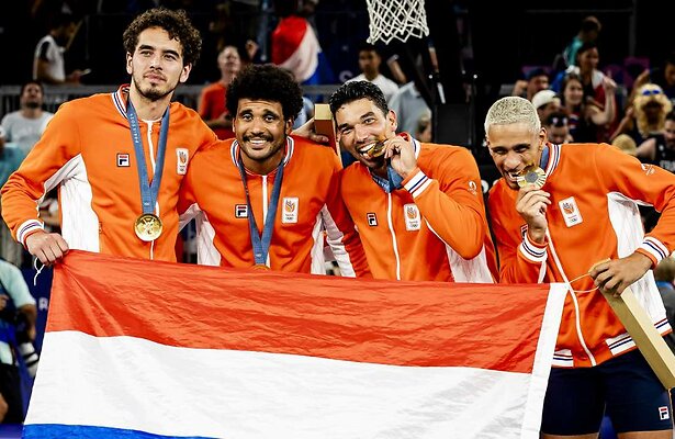 Jan Driessen, Dimeo van der Horst, Arvin Slagter en Worthy de Jong 