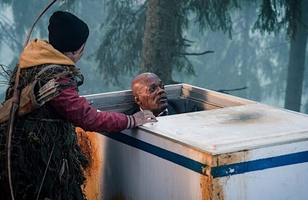 Onni Tommila en Samuel L. Jackson in Big Game