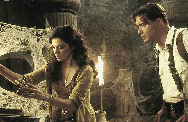 Brendan Fraser en Rachel Weisz in The Mummy Returns