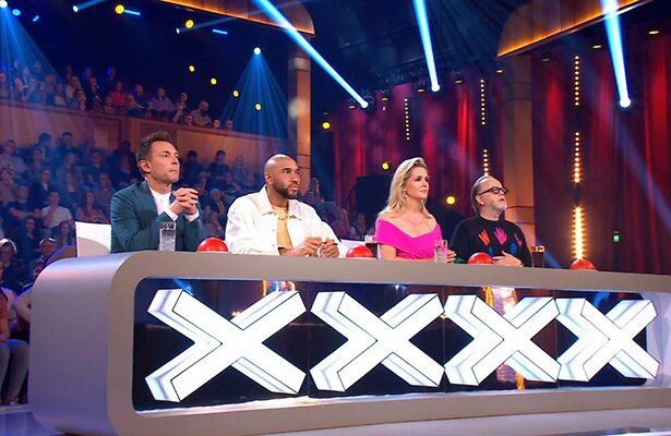 Dan Karaty, Edson da Graça, Chantal Janzen en Marc-Marie Huijbregts voor HGT