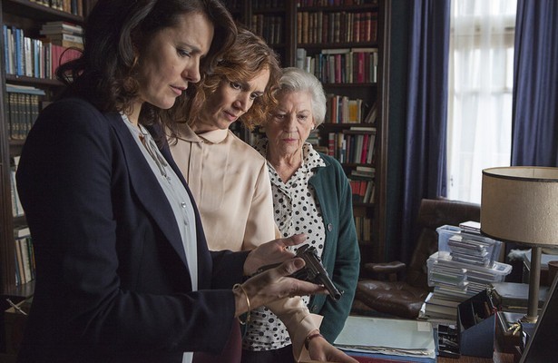 Susan Visser, Monic Hendrickx en Kitty Courbois