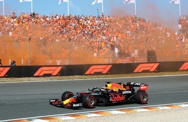 Max Verstappen tijdens GP Zandvoort