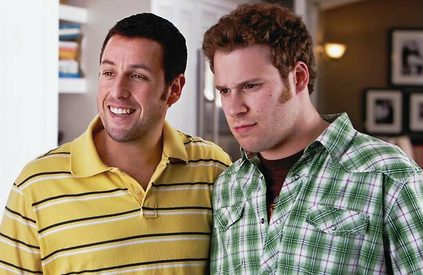 Adam Sandler en Seth Rogen in Funny People
