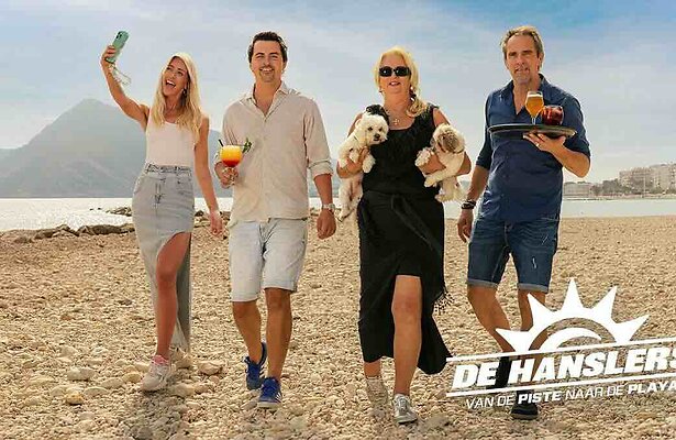 De familie Hansler en Denise (links)