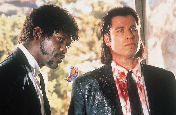 Samuel L. Jackson en John Travolto in Pulp Fiction