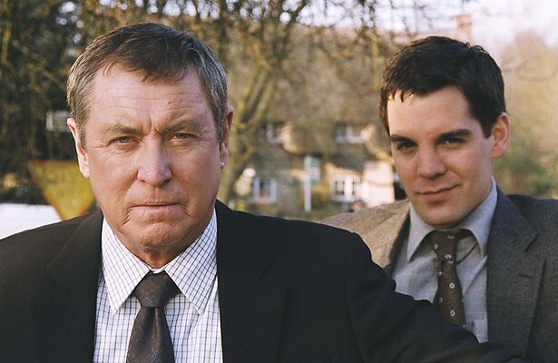John Nettles als Tom Barnaby en John Hopkins als Dan Scott in Midsomer Murders