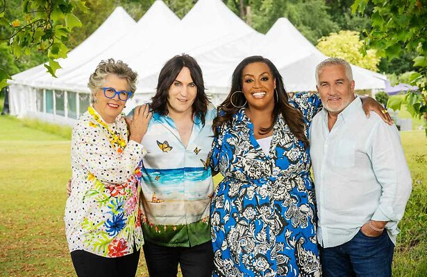 Prue Leith, Noel Fielding, Alison Hammond, Paul Hollywood