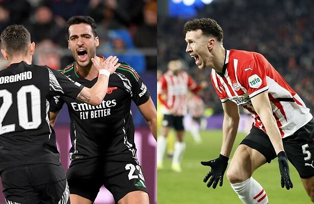 Mikel Merino (Arsenal) & Ivan Perisic (PSV)