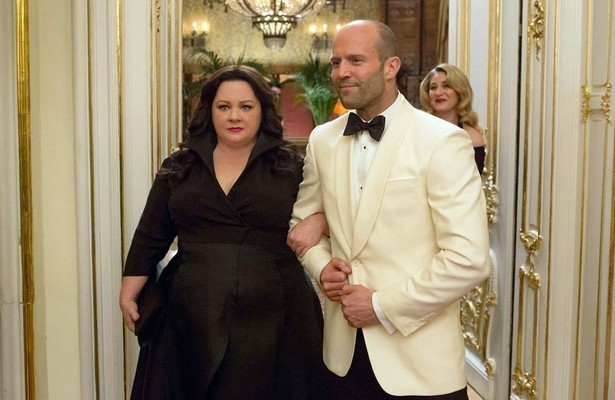 Melissa McCarthy en Jason Statham in Spy