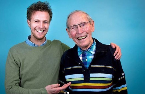 Streetlabber Tim Senders maakt webserie met opa Frits