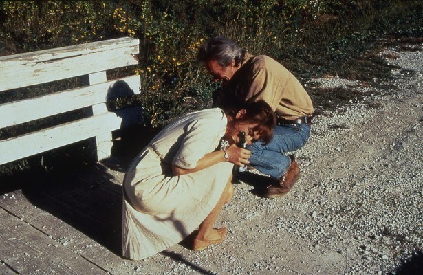 Meryl Streep als Francesca en Clint Eastwood als  Robert Kincaid
