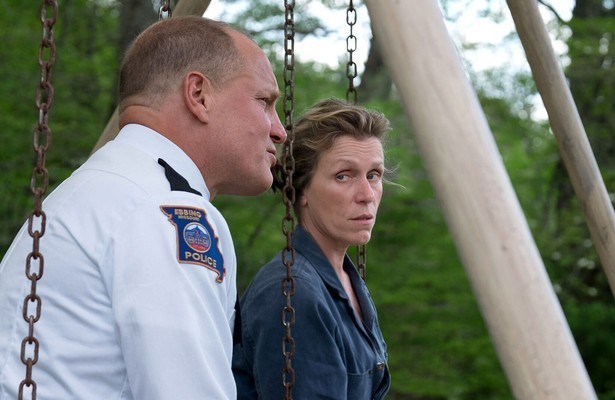 Frances McDormand en Woody Harrelson in Three Billboards Outside Ebbing, Missouri