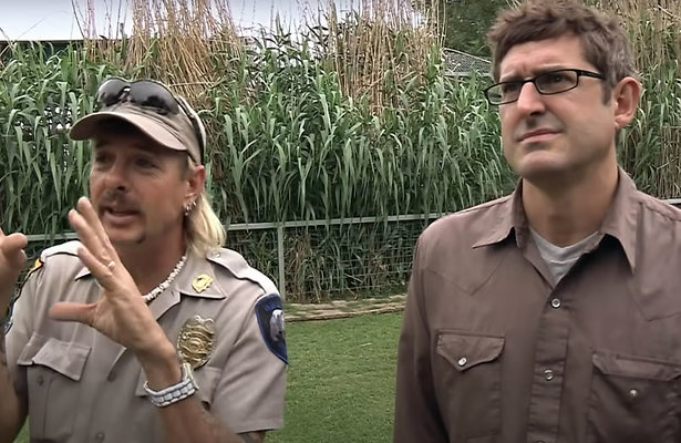 Zo zag de ontmoeting tussen Louis Theroux en Tiger King eruit