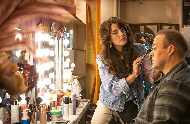 Tina de Bruin met Frans Bauer in Voor de Show