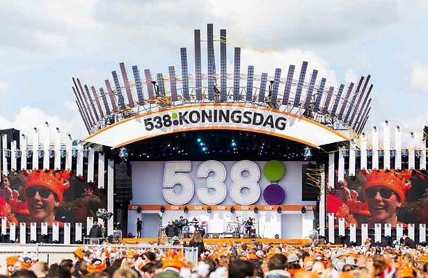 538 Koningsdag voor het eerst live op tv