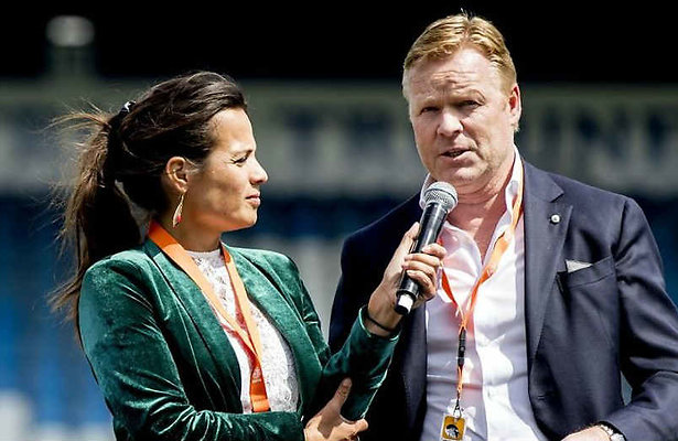 Aletha met bondscoach Ronald Koeman