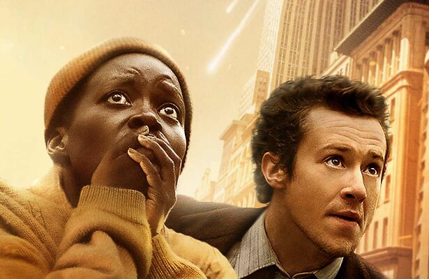 Lupita Nyong'o en Joseph Quinn in A Quiet Place: Day One