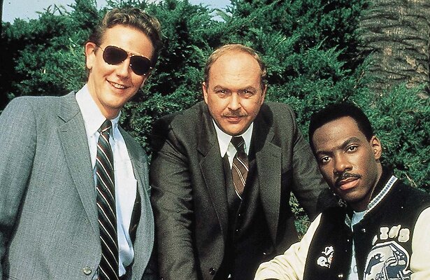 Judge Reinhold als Billy Rosewood, John Ashton als John Taggart en Eddie Murphy als Axel Foley