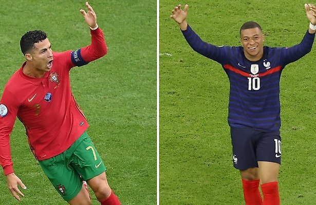 Cristiano Ronaldo. Kylian Mbappé
