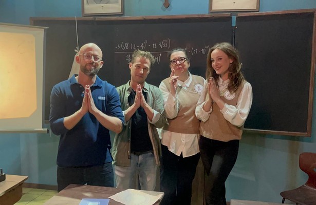 Francis van Broekhuizen, Laetitia Gerards met Mathias en Staf Coppens