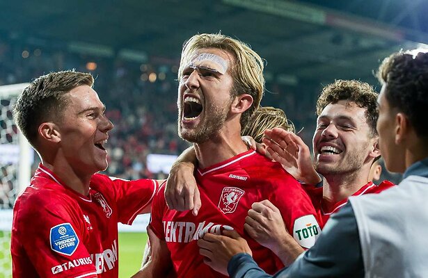 Daan Rots, Michel Vlap en Mitchel van Bergen (FC Twente)