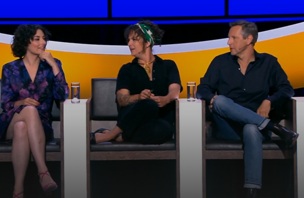 Nandi van Beurden, Renée Kapitein en Tom Kleijn in De Slimste Mens.