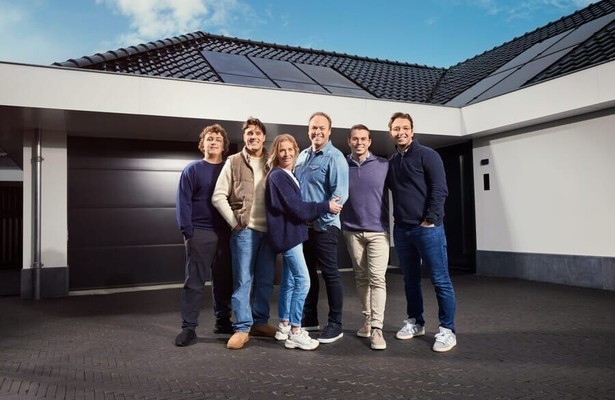 Frans en Mariska Bauer en hun vier zonen