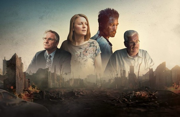 Peter Blok, Katrien van Beurden, Joes Brauers, Thomas Acda in De Vuurwerkramp