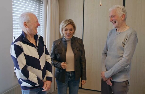 Dirk en Willem met Caroline Tensen voor Kopen of Slopen