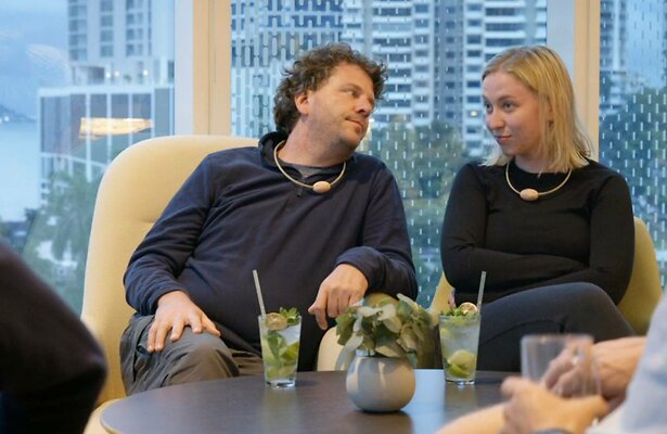 Dominic Seldis en Katy in Race Across the World