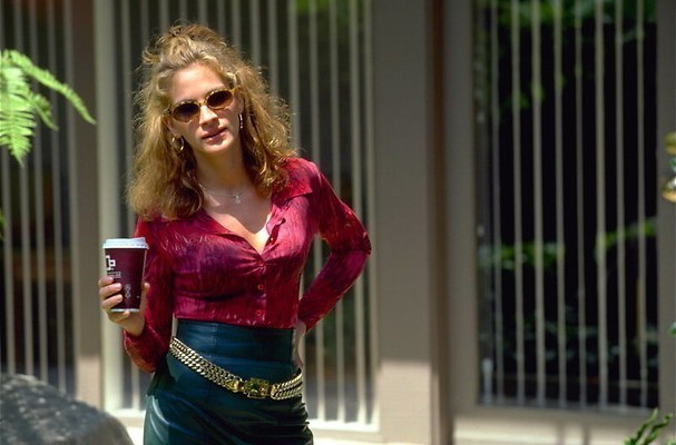 Julia Roberts als een vrouw met ballen