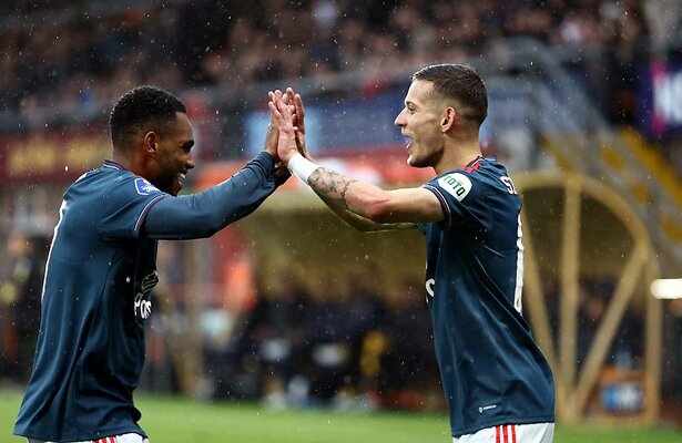 Danilo en Sebastian Szymanski van Feyenoord