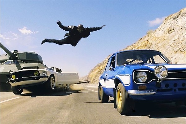 Vin Diesel en Paul Walker scheuren naar Londen