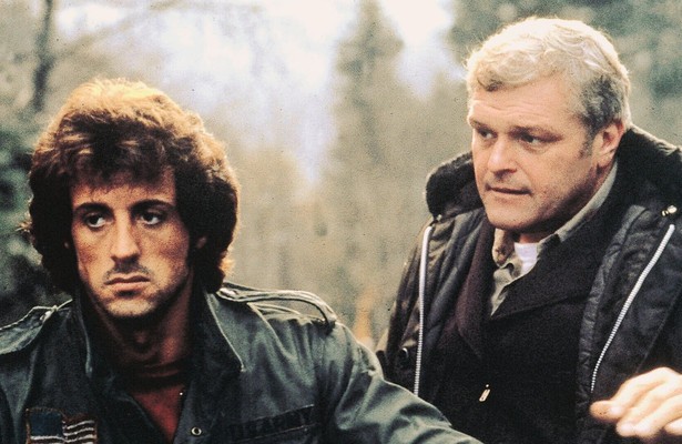 Sylvester Stallone en Brian Dennehy in First Blood
