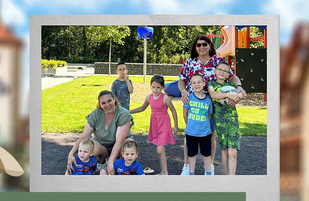 Roxanne en familie in Grote Gezinnen, Grote Vakanties