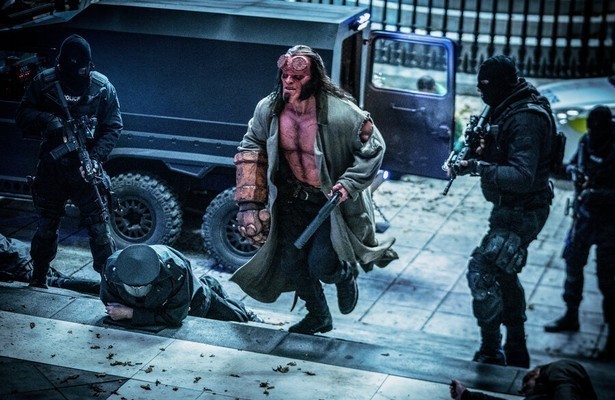 David Harbour in Hellboy
