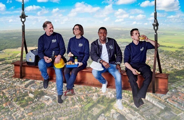 John Williams en zijn team voor Help, Mijn Man is Klusser!