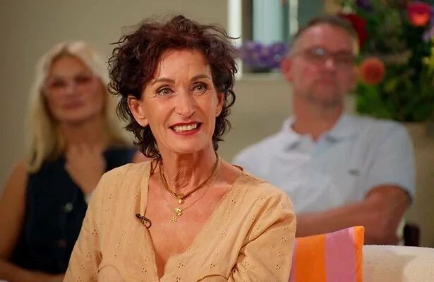 Ingrid tijdens de reünie van B&B Vol Liefde.