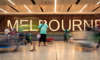 Inside Melbourne Airport