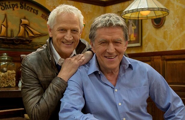 Wilbert Gieske als Robert Alberts en Bartho Braat als Jeff Alberts in GTST.