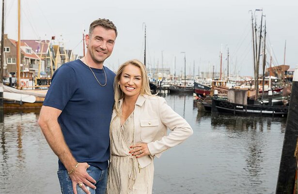 Albert en Jacomien, bekend van het programma Urk!. 