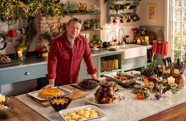 Jamie Oliver voor Jamie's Cook Ahead Christmas
